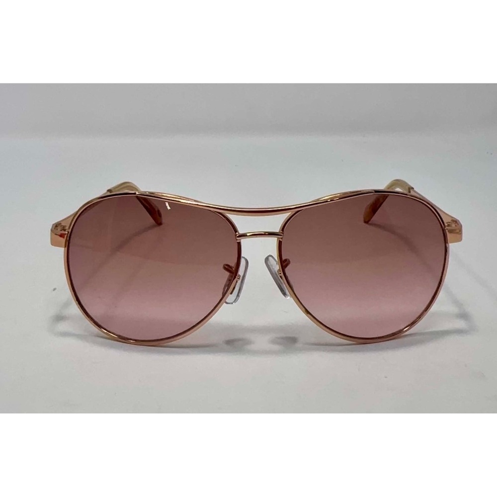 Fossil Rose Gold Aviator Sunglasses Pink Gradient‎ Lens Retro 59 13 Y2K